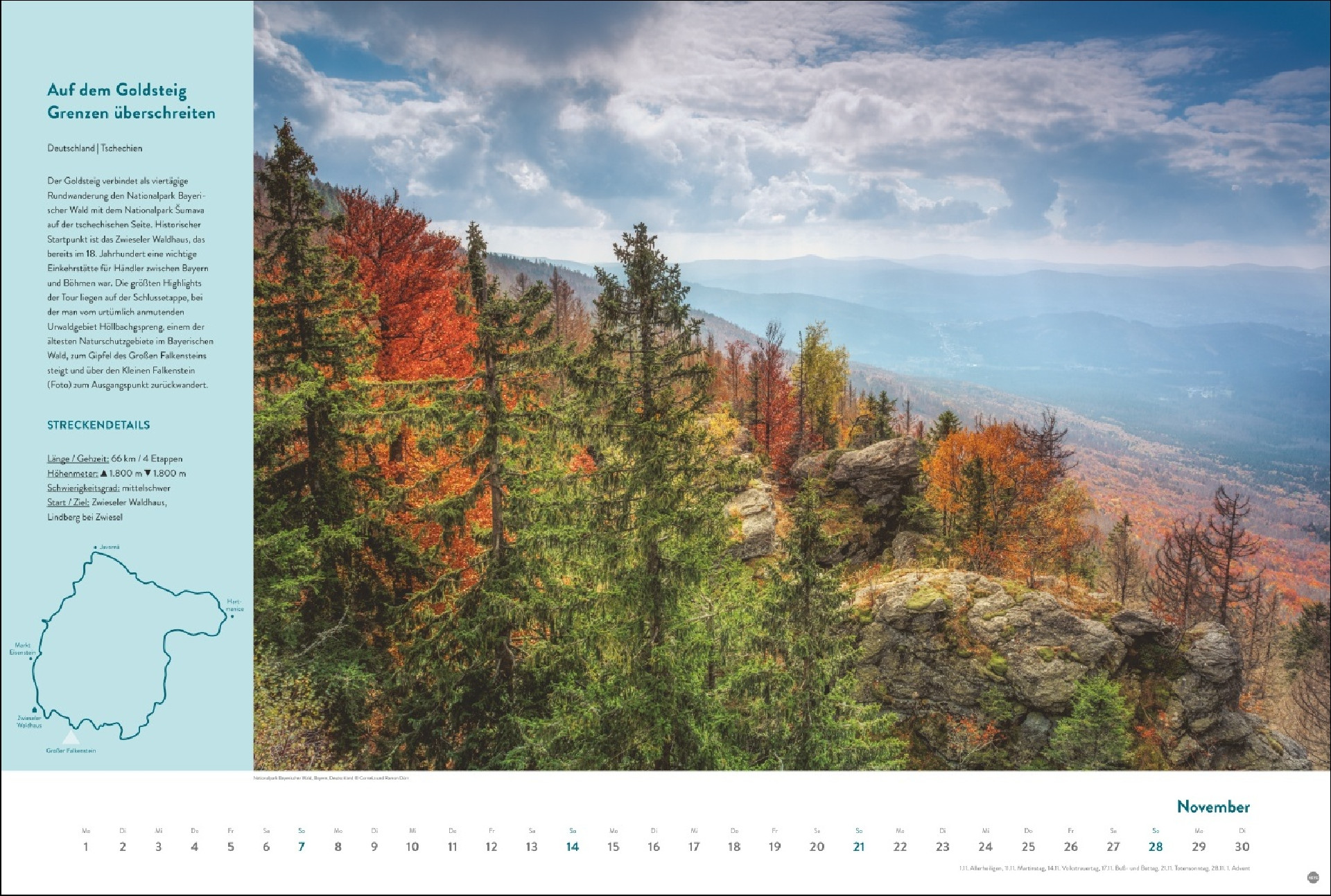 Weitwanderwege Edition Kalender 2027 I Europas schönste Touren