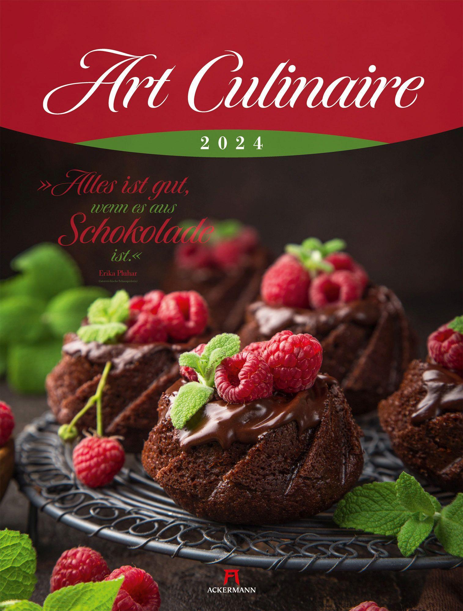 Art Culinaire Kalender 2024 Maße (B/H): 50 x 66 cm, Wandkalender