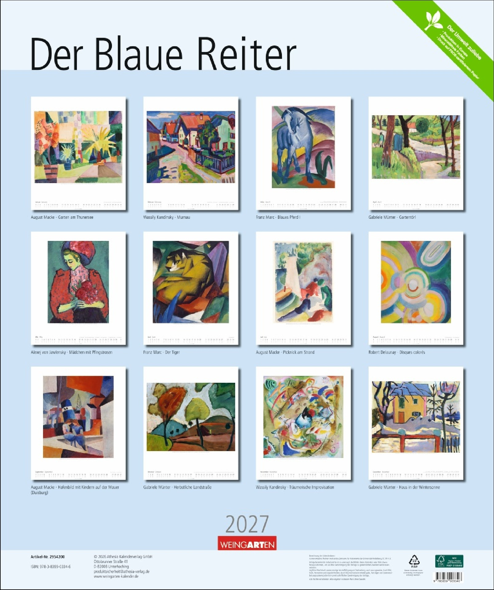 Der Blaue Reiter Kalender 2027