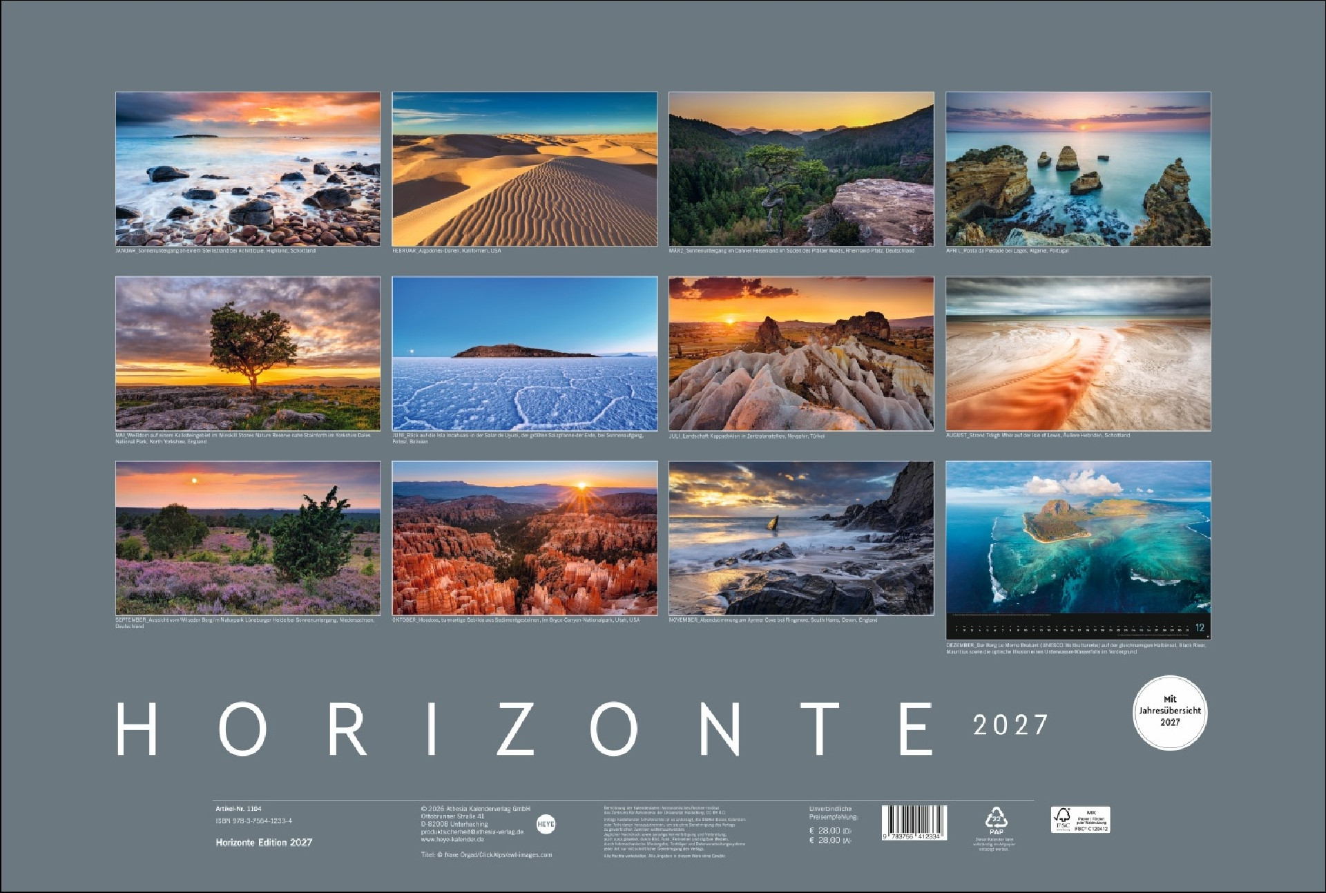 Horizonte Kalender 2027