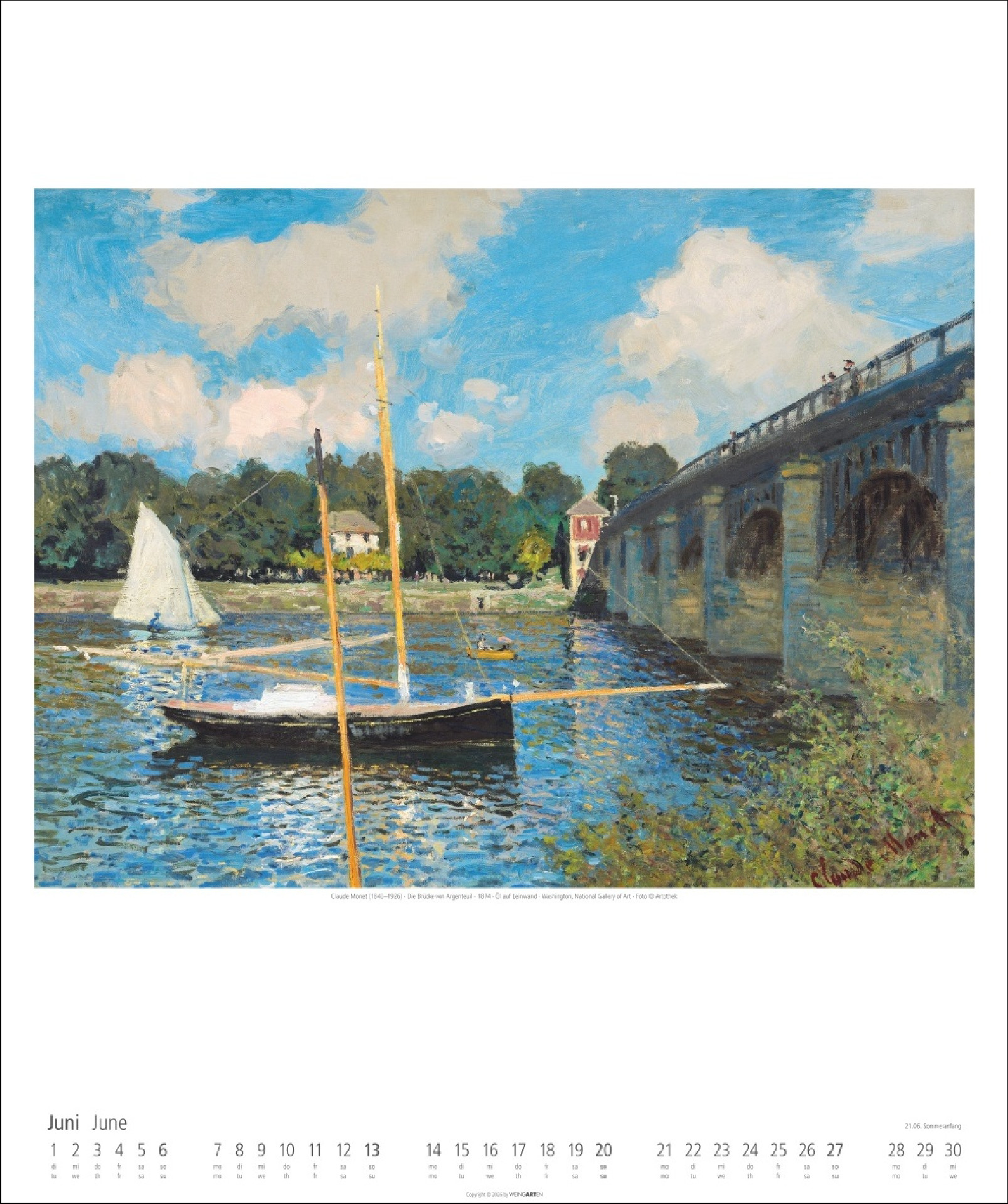 Claude Monet Kalender 2027