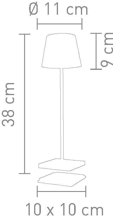 LED-Tischleuchte TROLL mit Akku