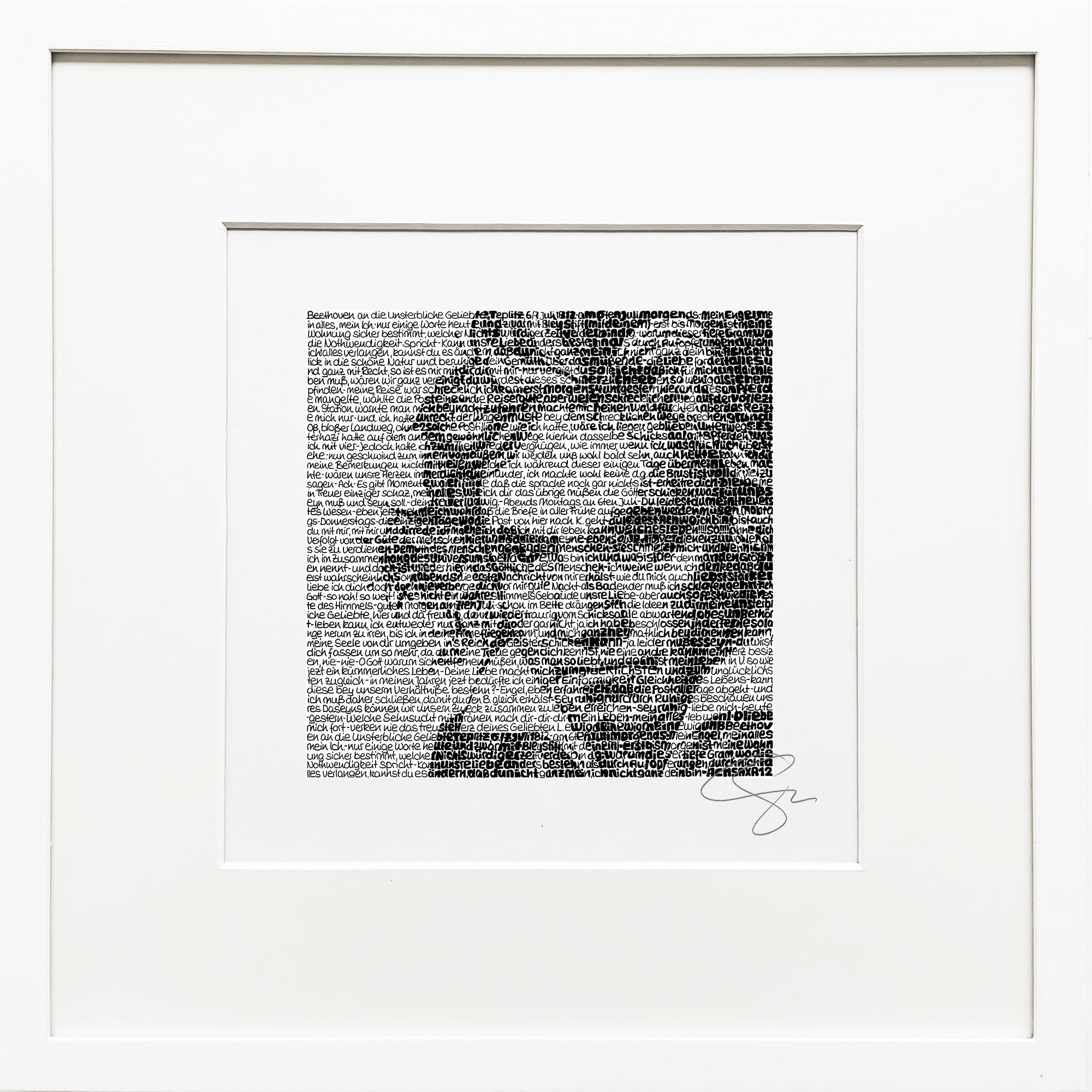 "Ludwig van Beethoven" SAXA Edition Wortmalerei