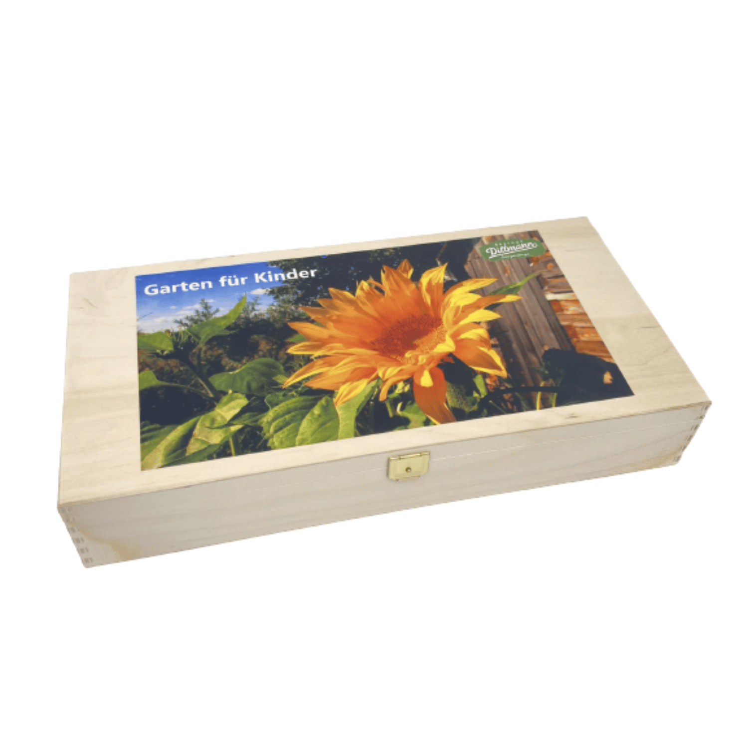 Saatgut-Box Holz: "Garten für Kinder L"