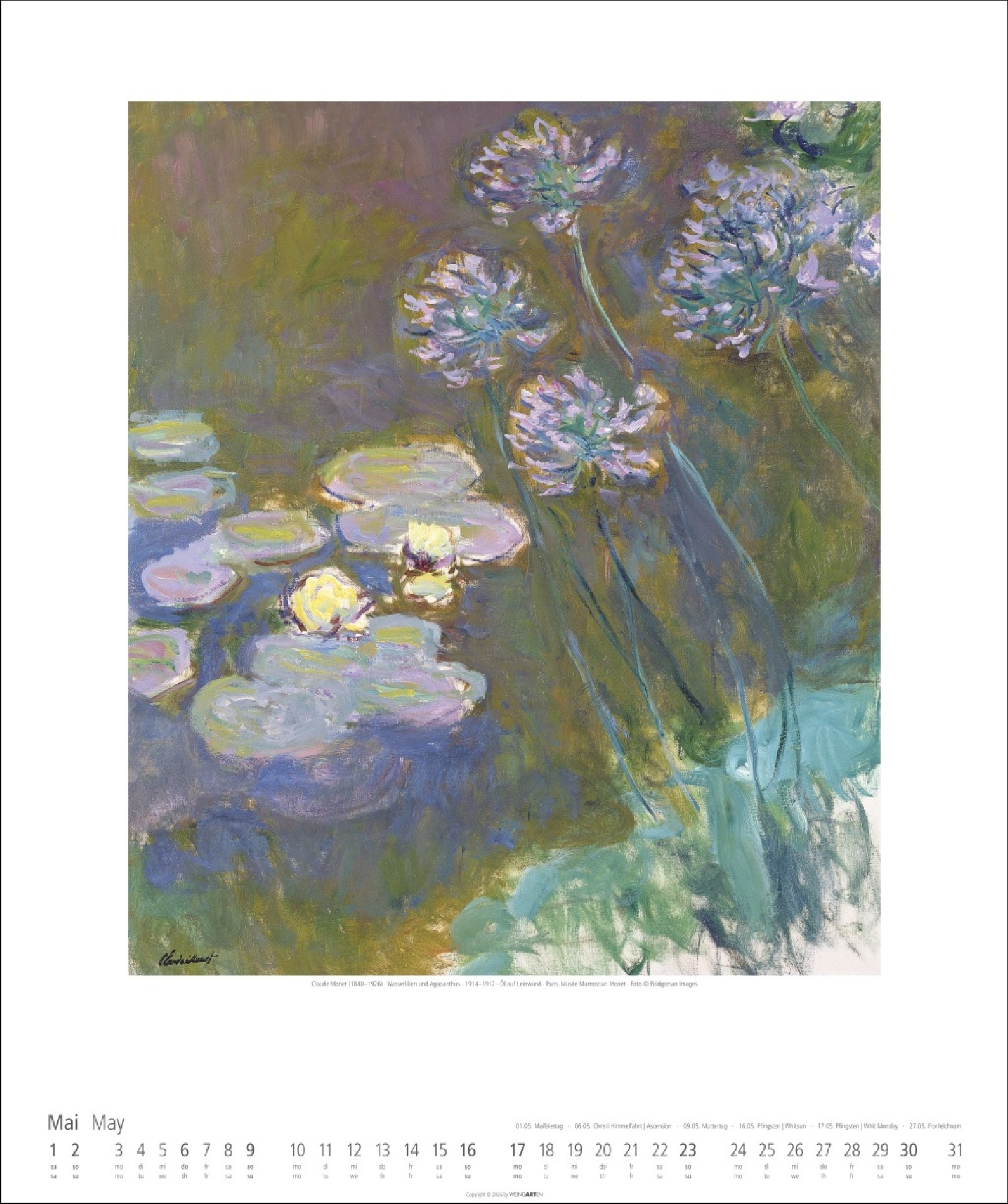 Claude Monet Kalender 2027