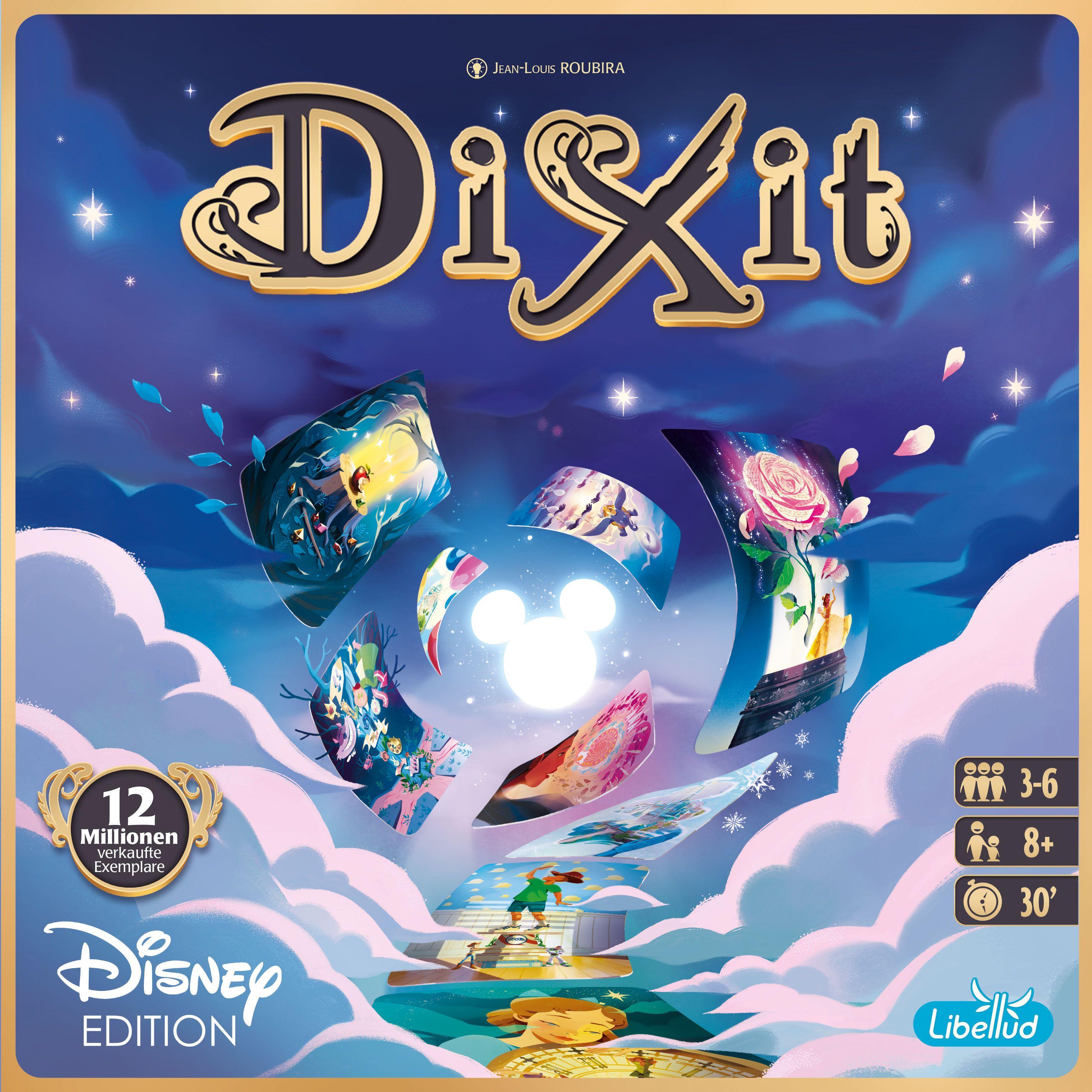 Dixit Disney Edition  Spieleranzahl: 3-6, Spieldauer (Min.): 30, Familienspiel