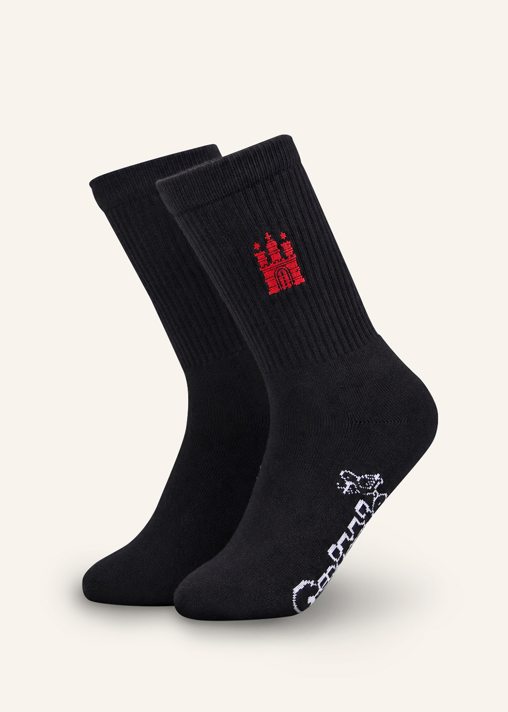 Socken mit maritimen Motiv | schwarz