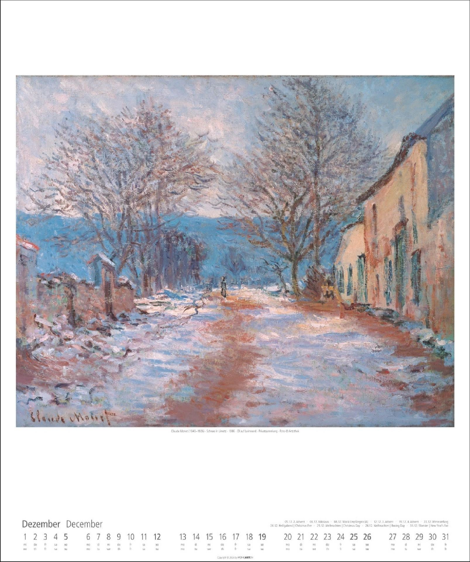 Claude Monet Kalender 2027