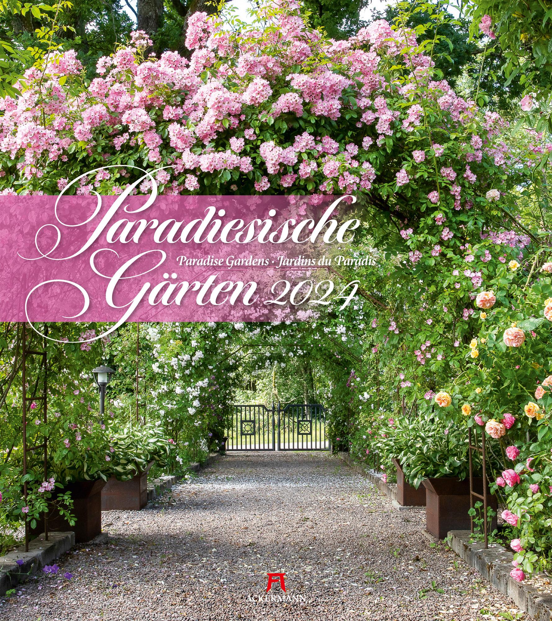 Paradiesische Gärten Kalender 2024 Maße (B/H): 48 x 54 cm, Fotokalender, Dt/engl/frz