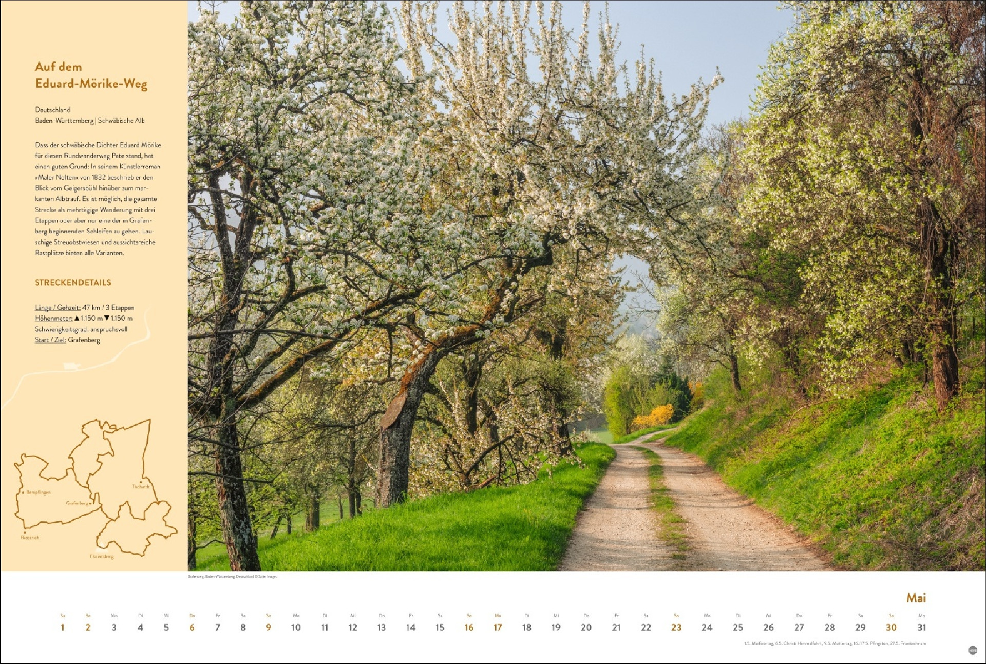 Weitwanderwege Edition Kalender 2027 I Europas schönste Touren