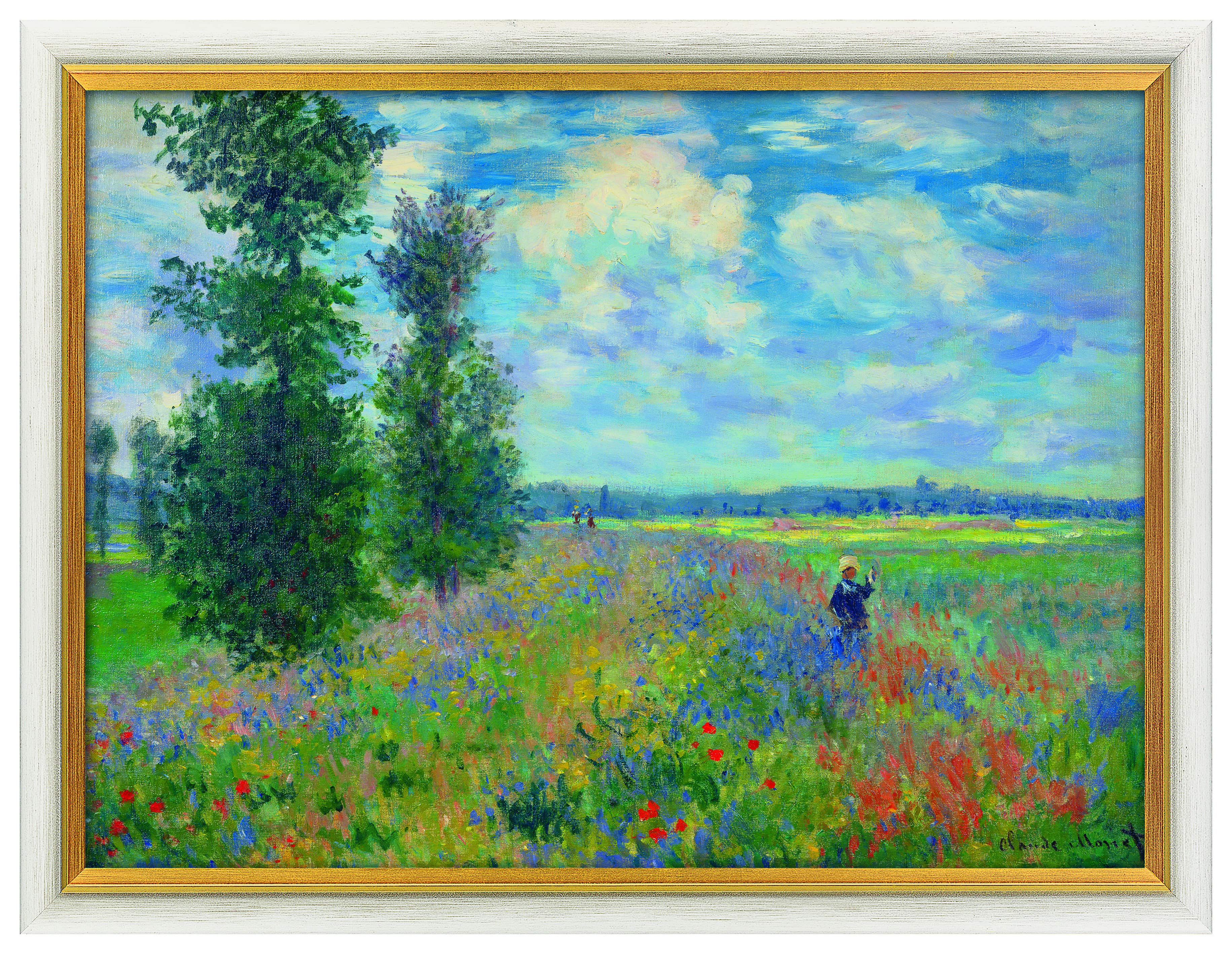 Gemälde "Les Coquelicots (environs de Argenteuil) - Mohnfeld bei Argenteuil" - Claude Monet