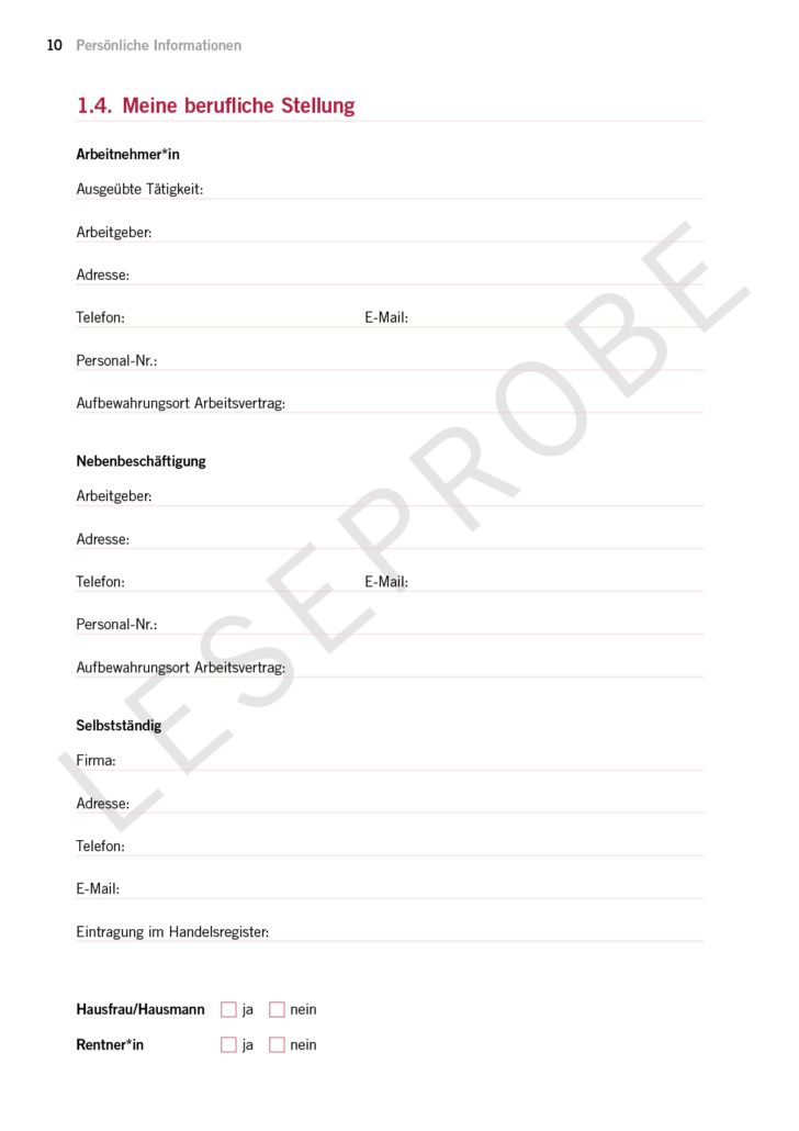 Vorsorge-geregelt! - Leitfaden zur Vorsorge