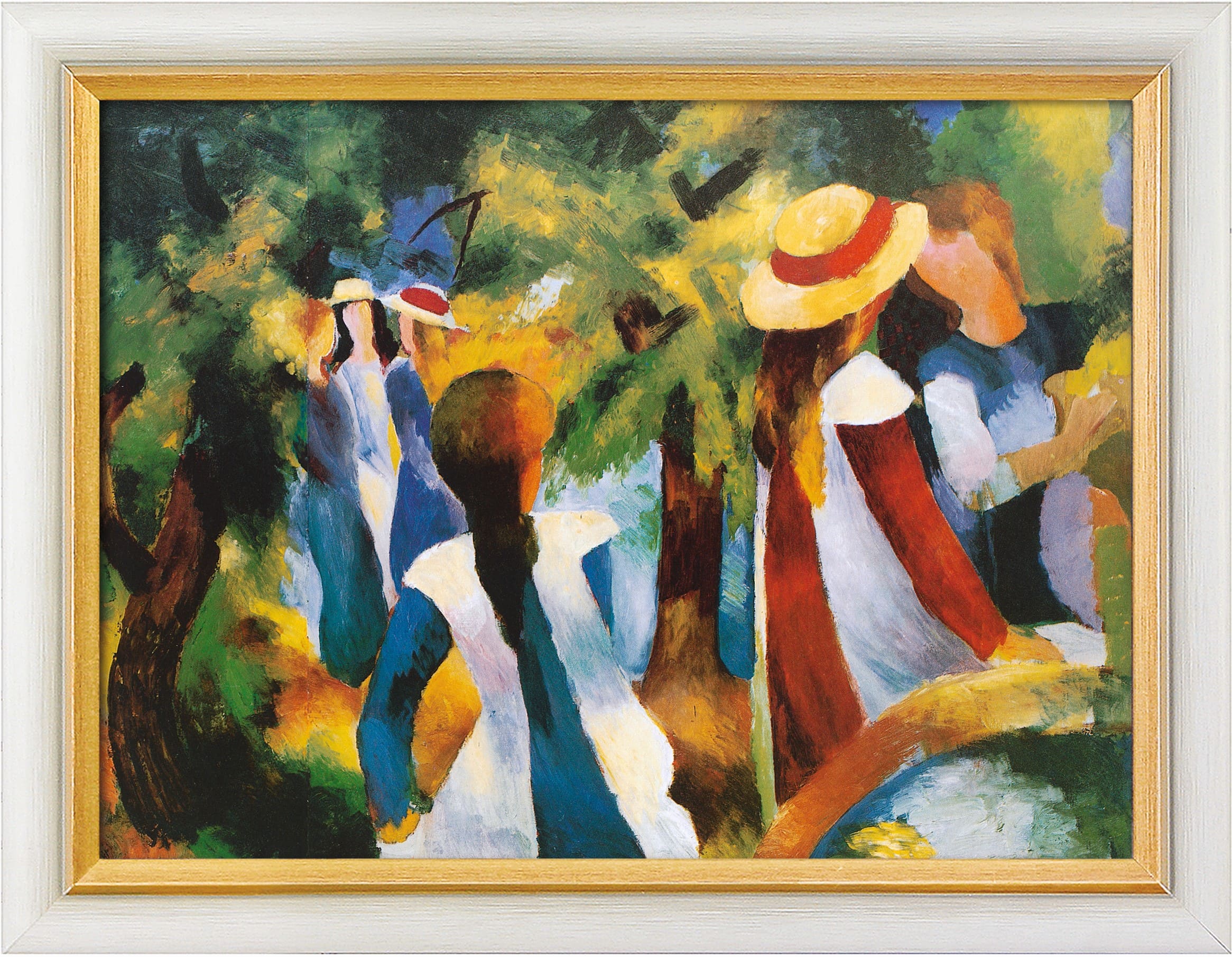 Bild "Mädchen unter Bäumen" (1914) - August Macke