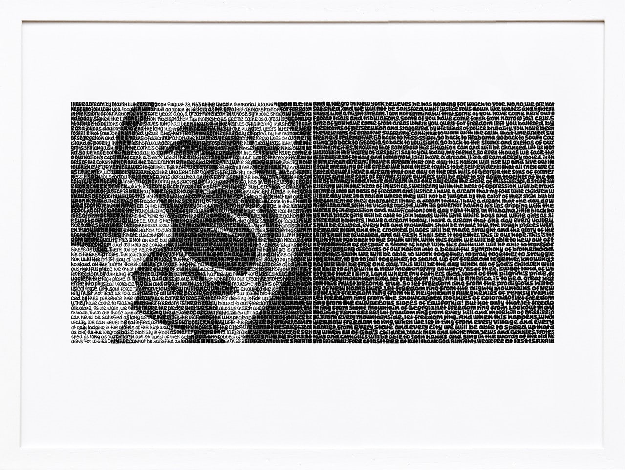 "Martin Luther King" SAXA Edition Wortmalerei