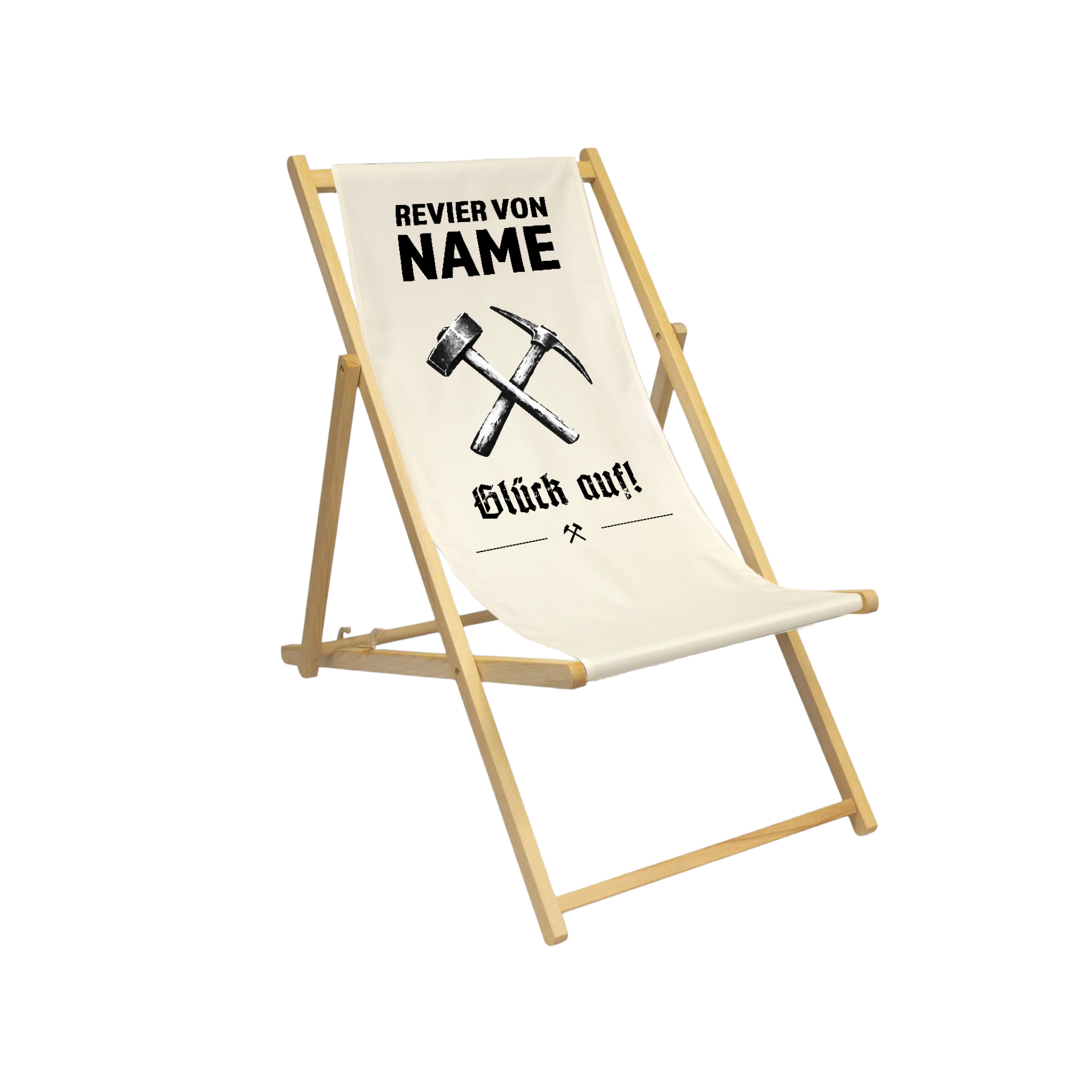 Liegestuhl | personalisierbar - Hammer & Schlägel