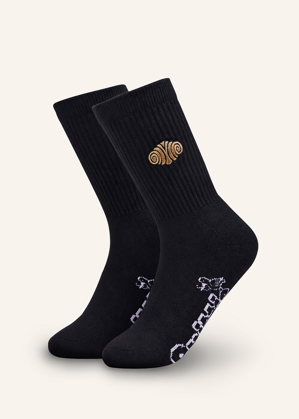 Socken mit maritimen Motiv | schwarz