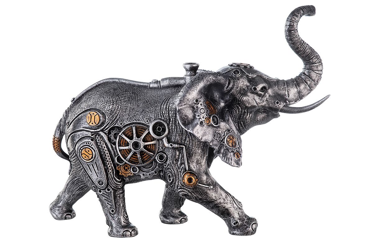Skulptur Steampunk Elephant