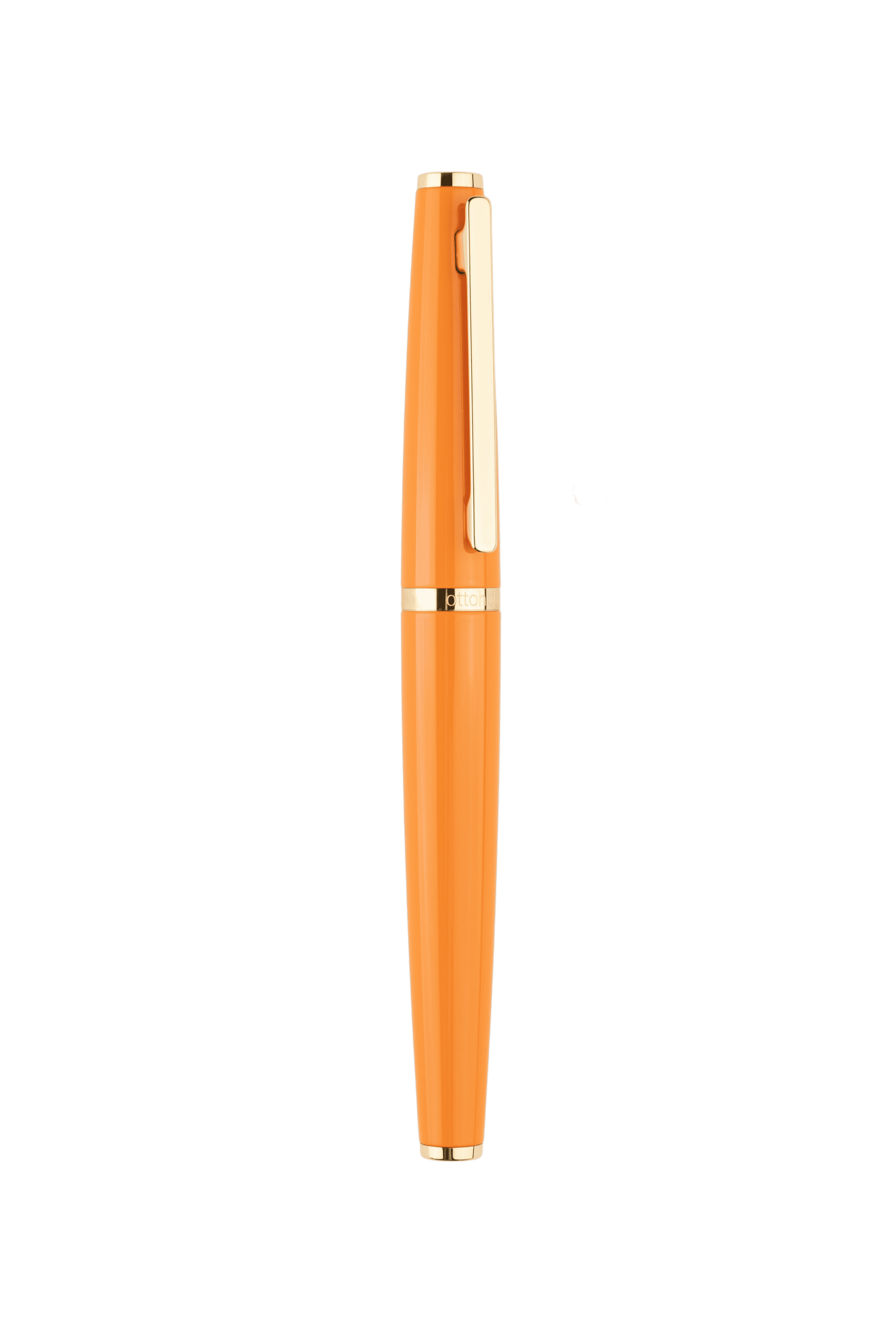 Füllfederhalter orange Gelbgold-vergoldet - Design 06