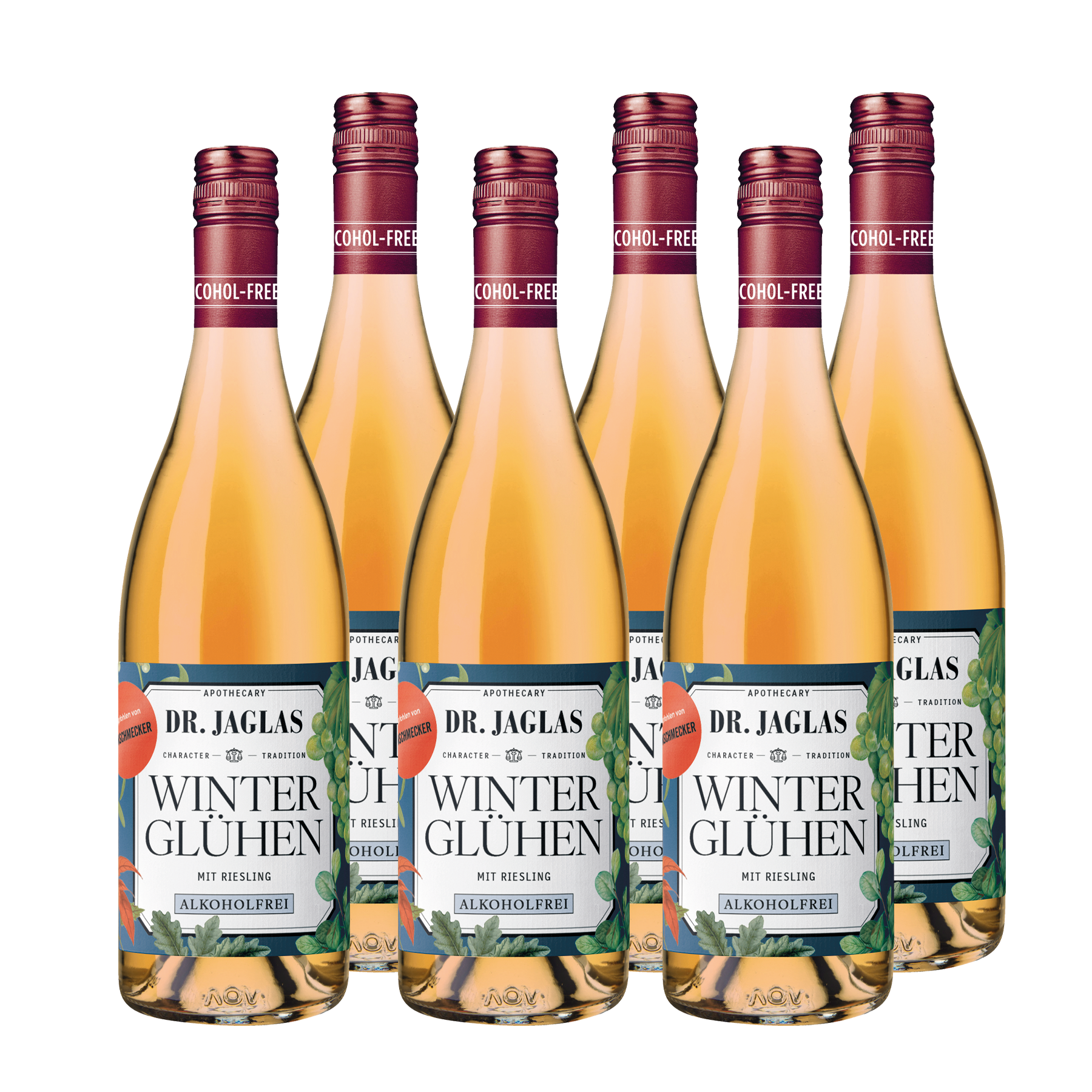 Glühwein Riesling | alkoholfrei | Winter-Glühen weiß – 5 + 1 Bundle