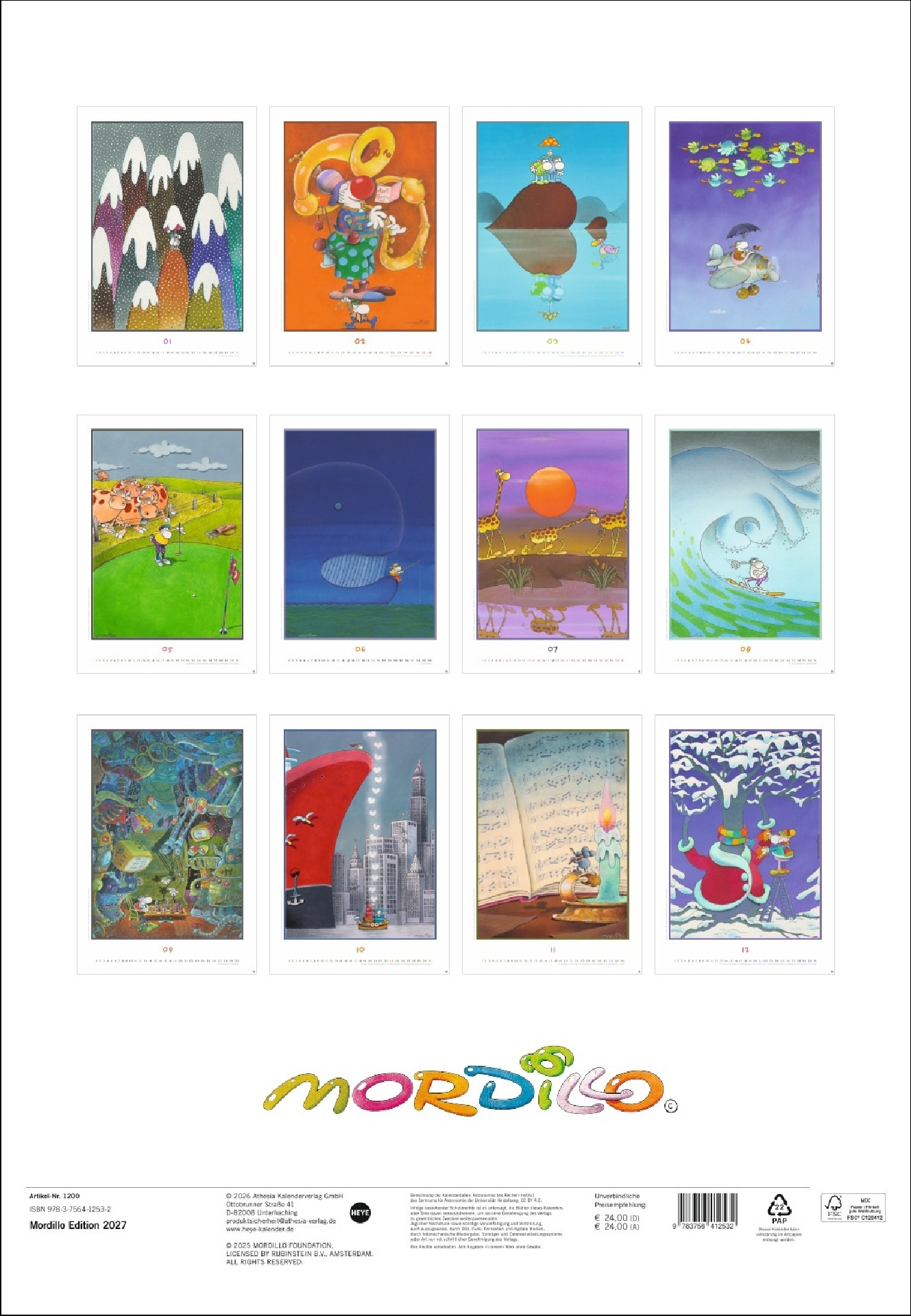 Mordillo Edition Kalender 2027