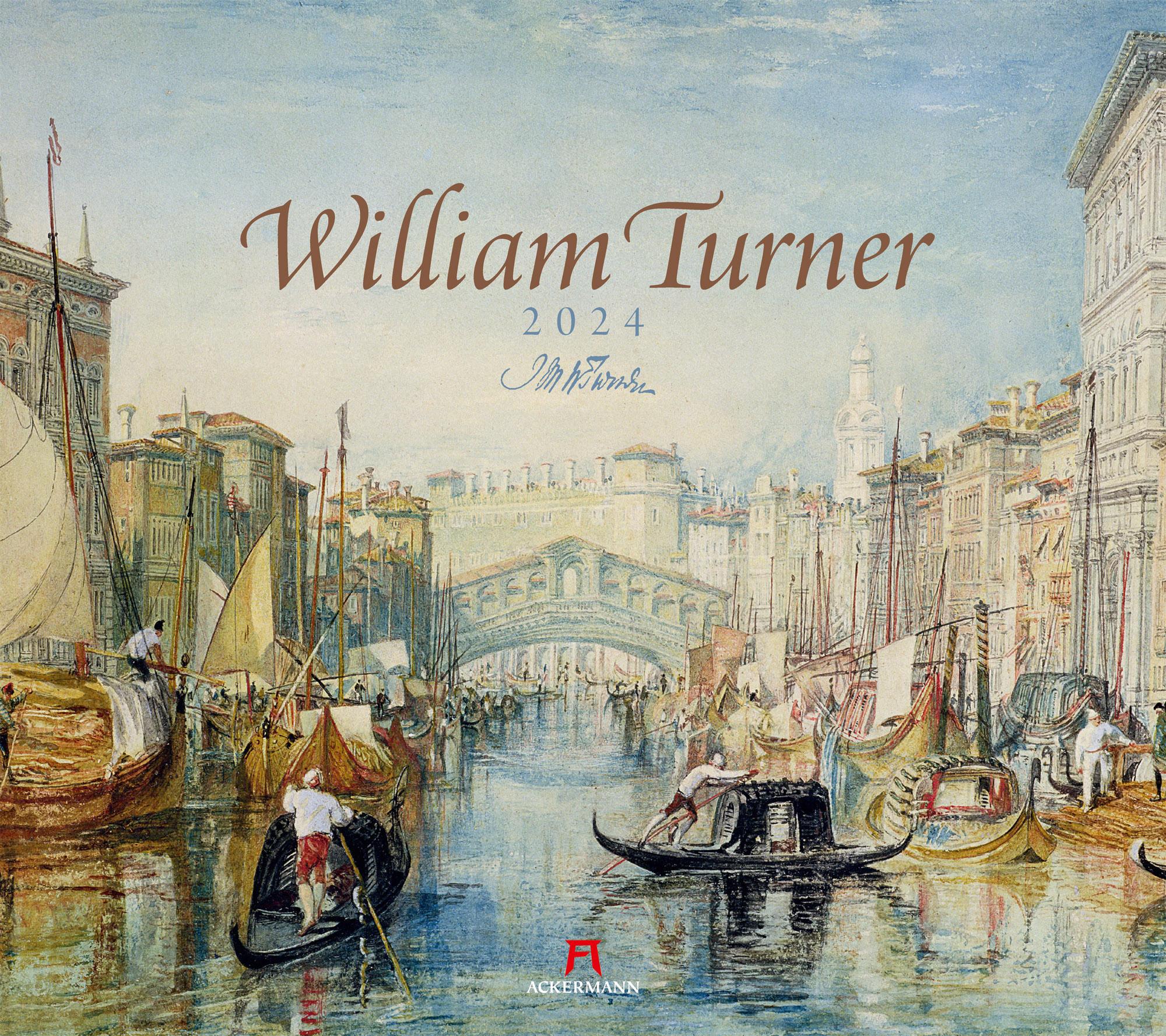 William Turner Kalender 2024 Maße (B/H): 54 x 48 cm, Kunstkalender, Dt/engl/frz