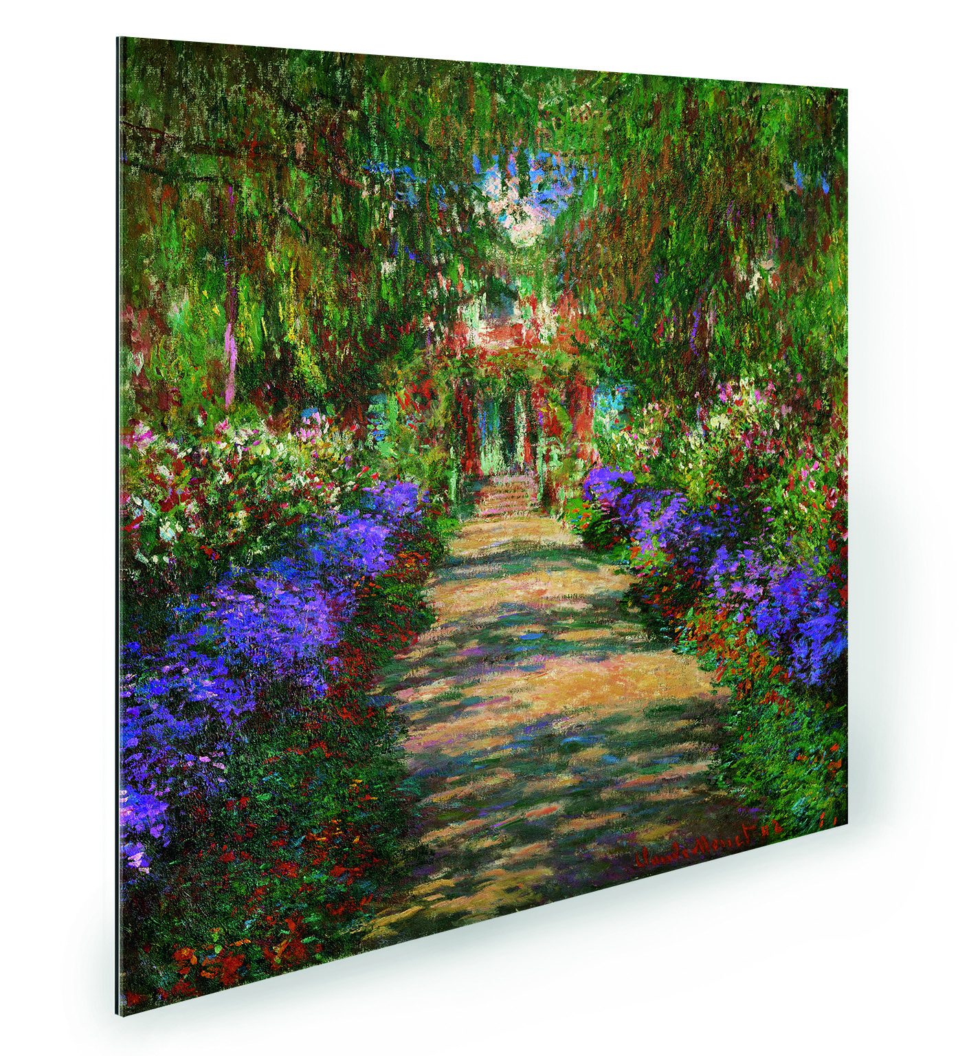 Gemälde "Garten in Giverny" Claude Monet (1902), Acryl