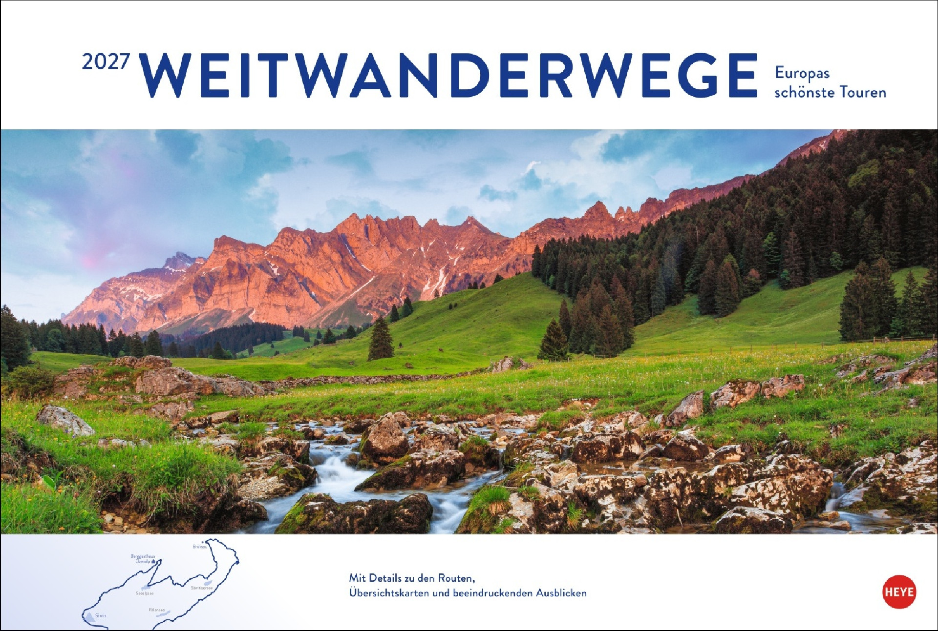 Weitwanderwege Edition Kalender 2027 I Europas schönste Touren