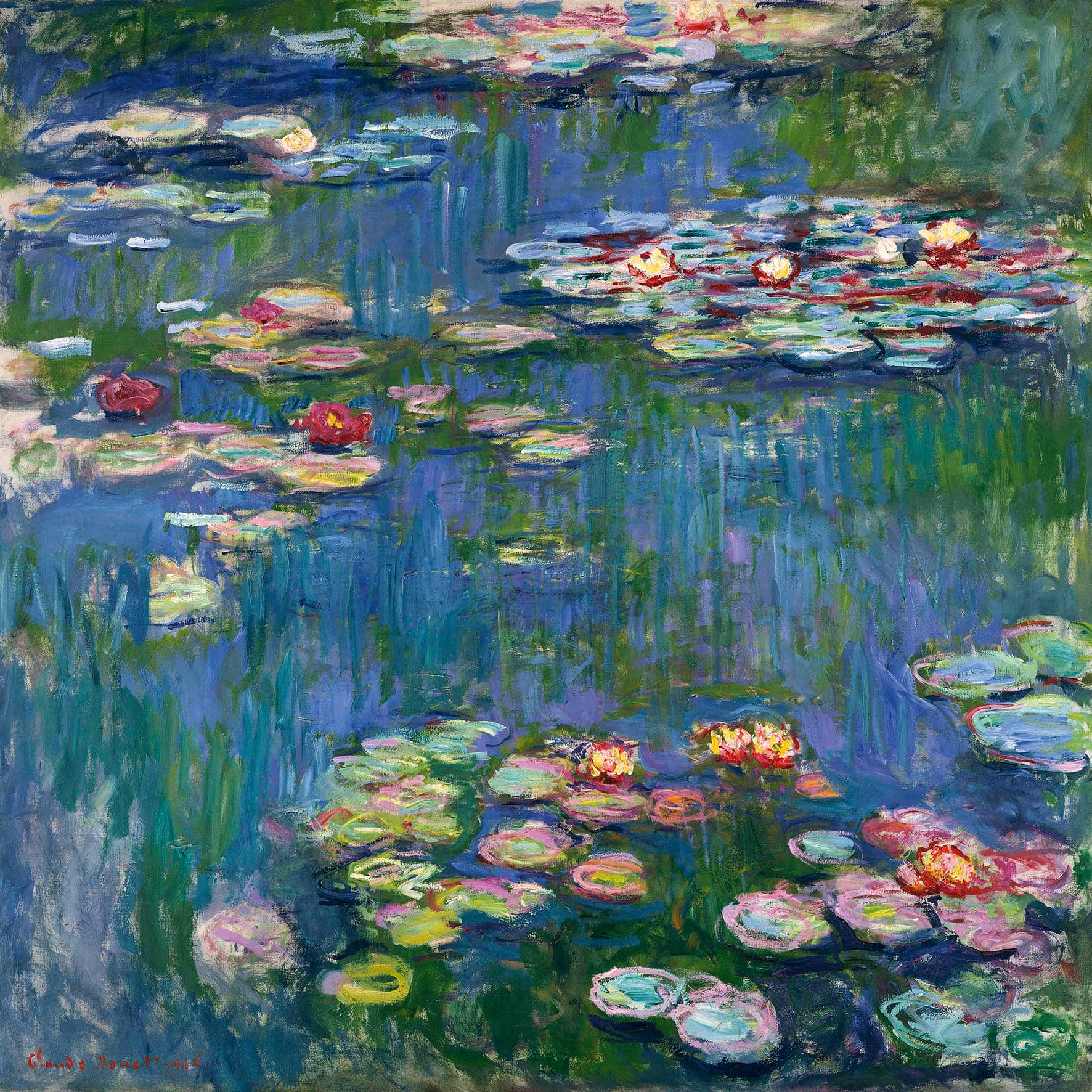 Gemälde Seerosen - Claude Monet (1916)