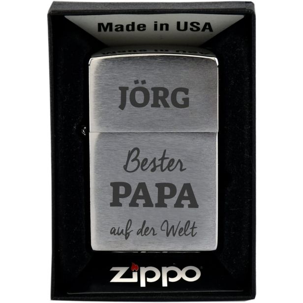 Zippo "Bester Papa" - personalisiert