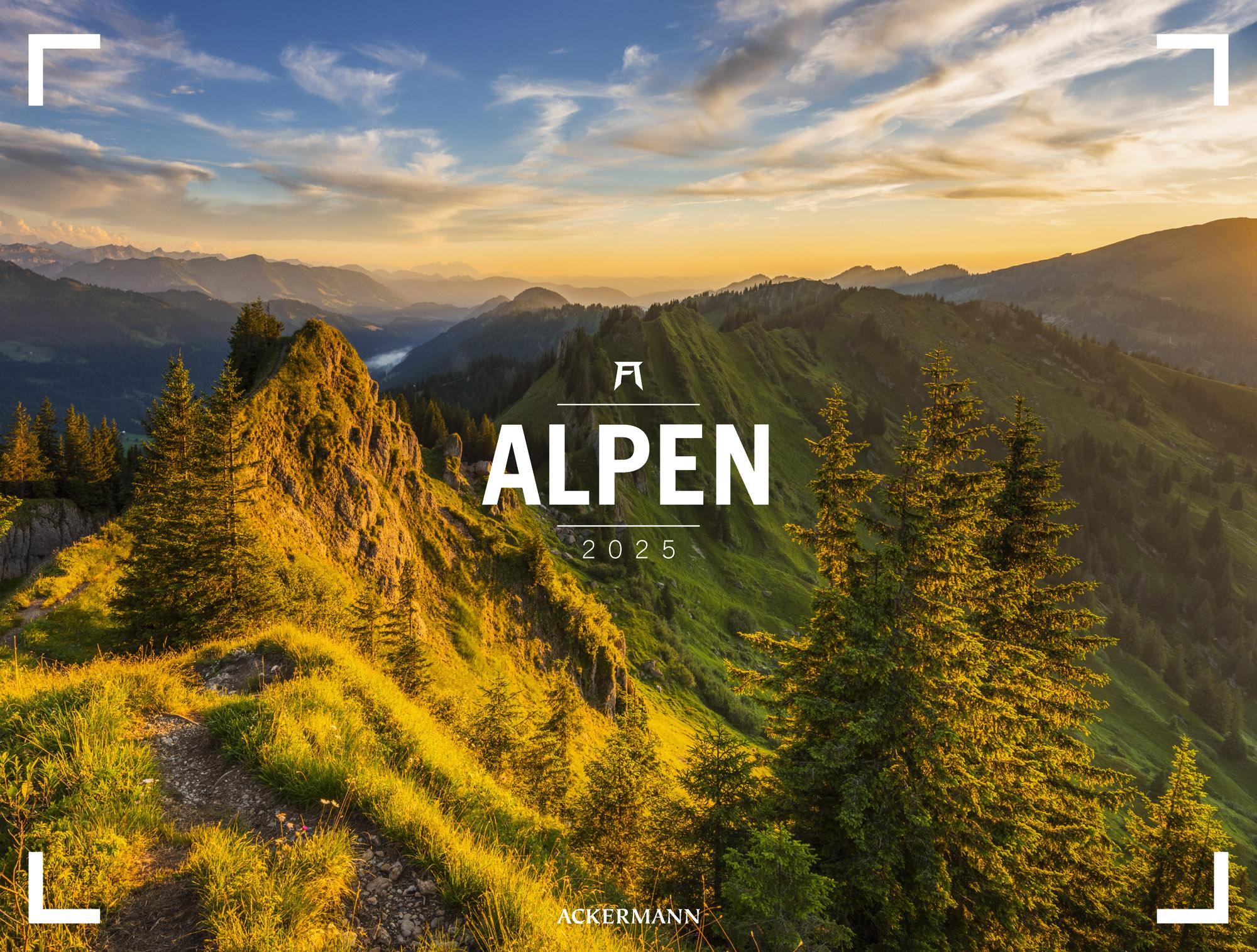 Alpen - Ackermann Gallery Kalender 2025 Maße (B/H): 66 x 50 cm, Fotokalender, Dt/engl