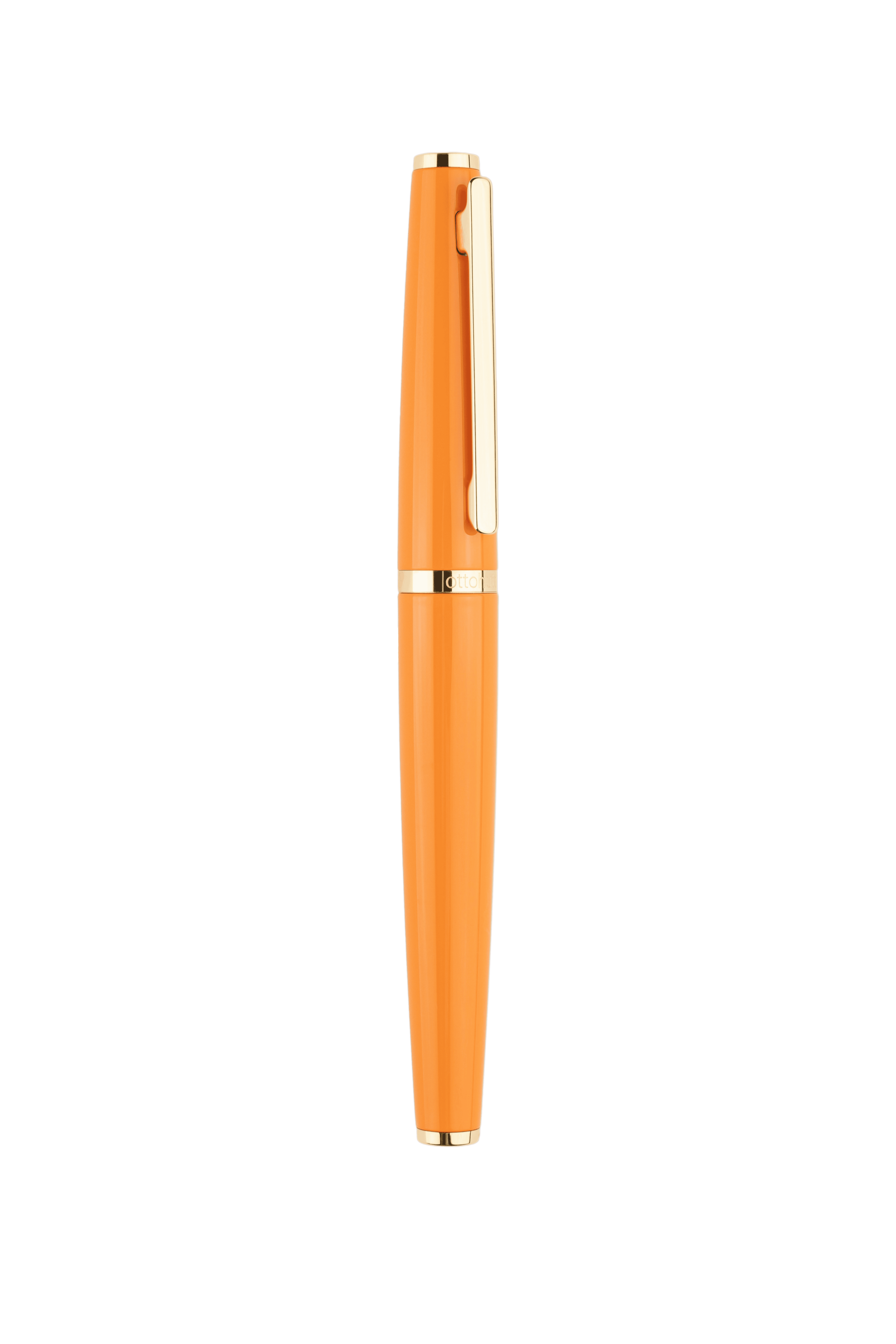 Tintenroller orange Gelbgold-vergoldet - Design 06