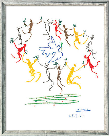 Pablo Picasso: "Der Reigen" (1961), gerahmt