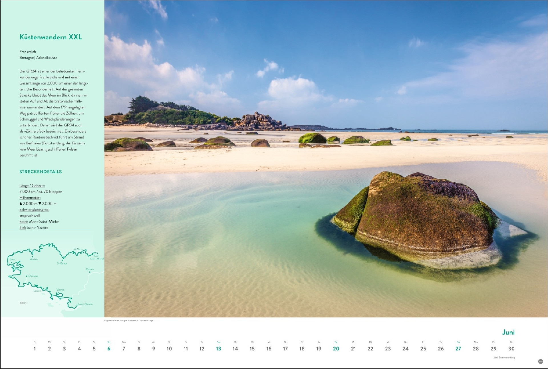 Weitwanderwege Edition Kalender 2027 I Europas schönste Touren