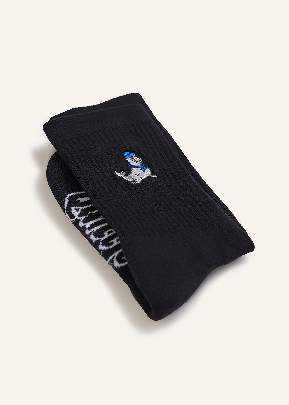 Socken mit maritimen Motiv | schwarz