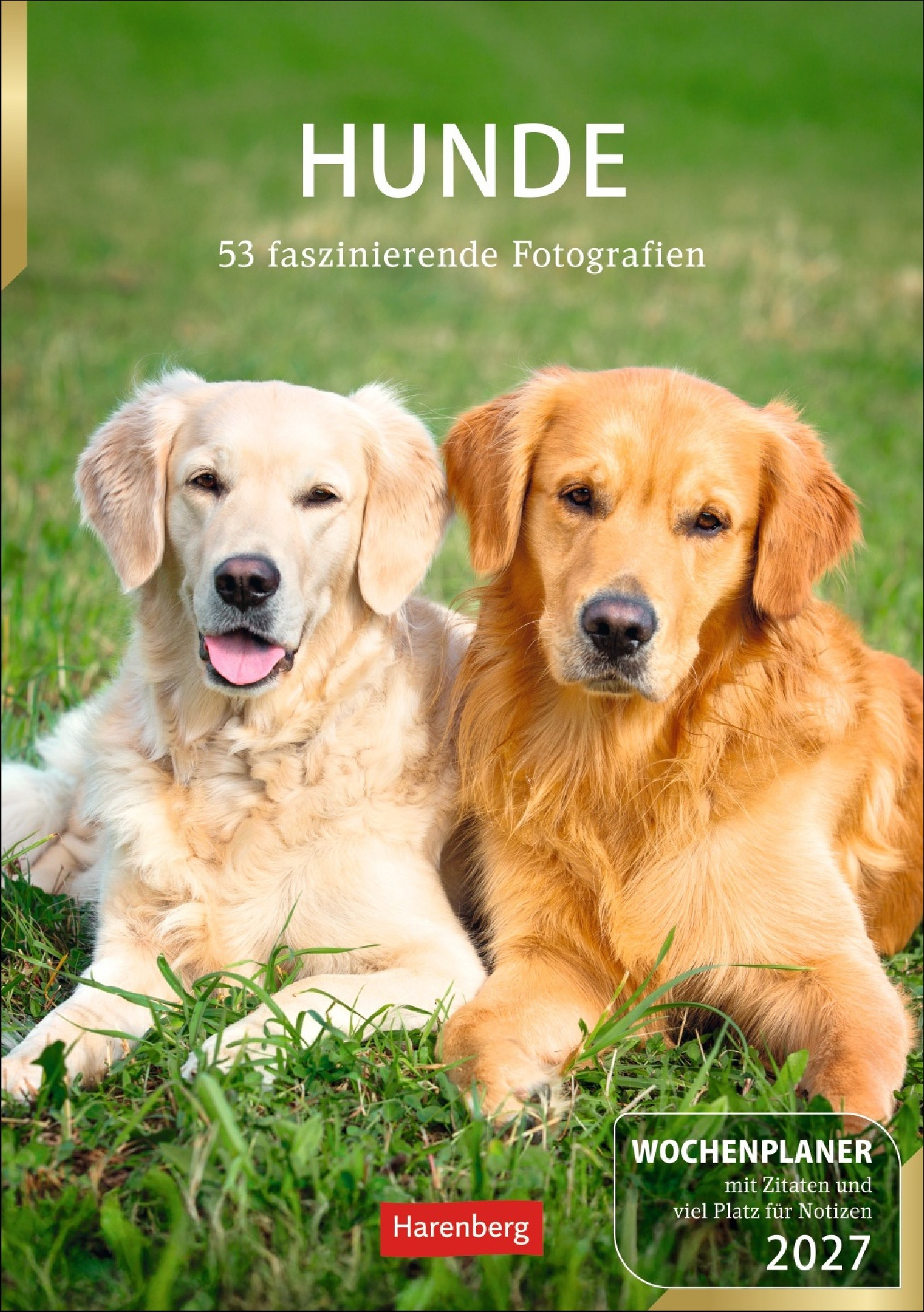 Hunde Wochenplaner 2027