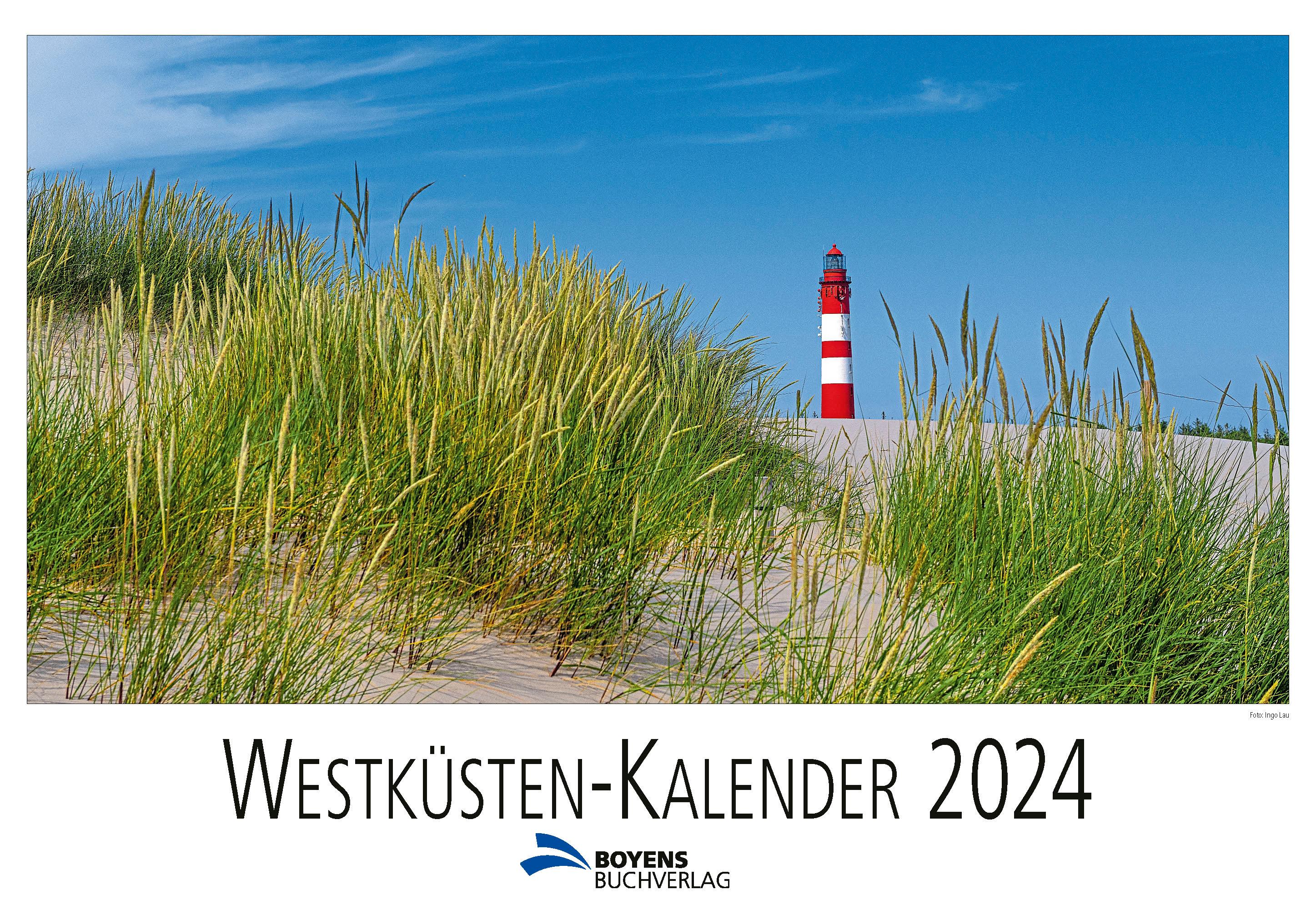 Westküsten-Kalender 2024 Maße (B/H): 49 x 33,5 cm, Fotokalender  MOL 