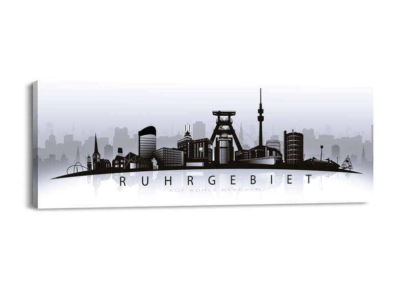 Bild Skyline Ruhrgebiet  "Auf Kohle geboren"