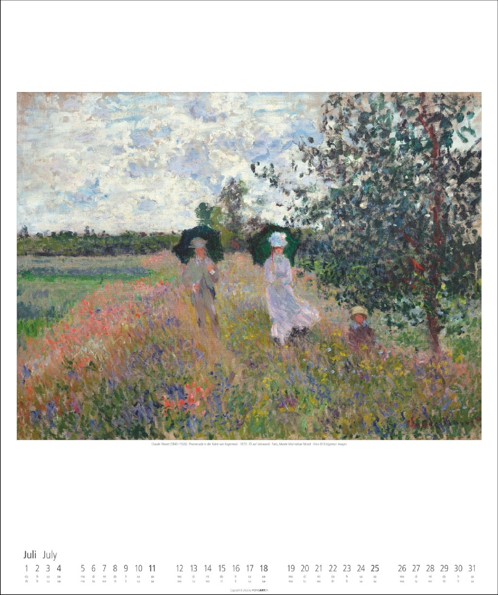 Claude Monet Kalender 2027