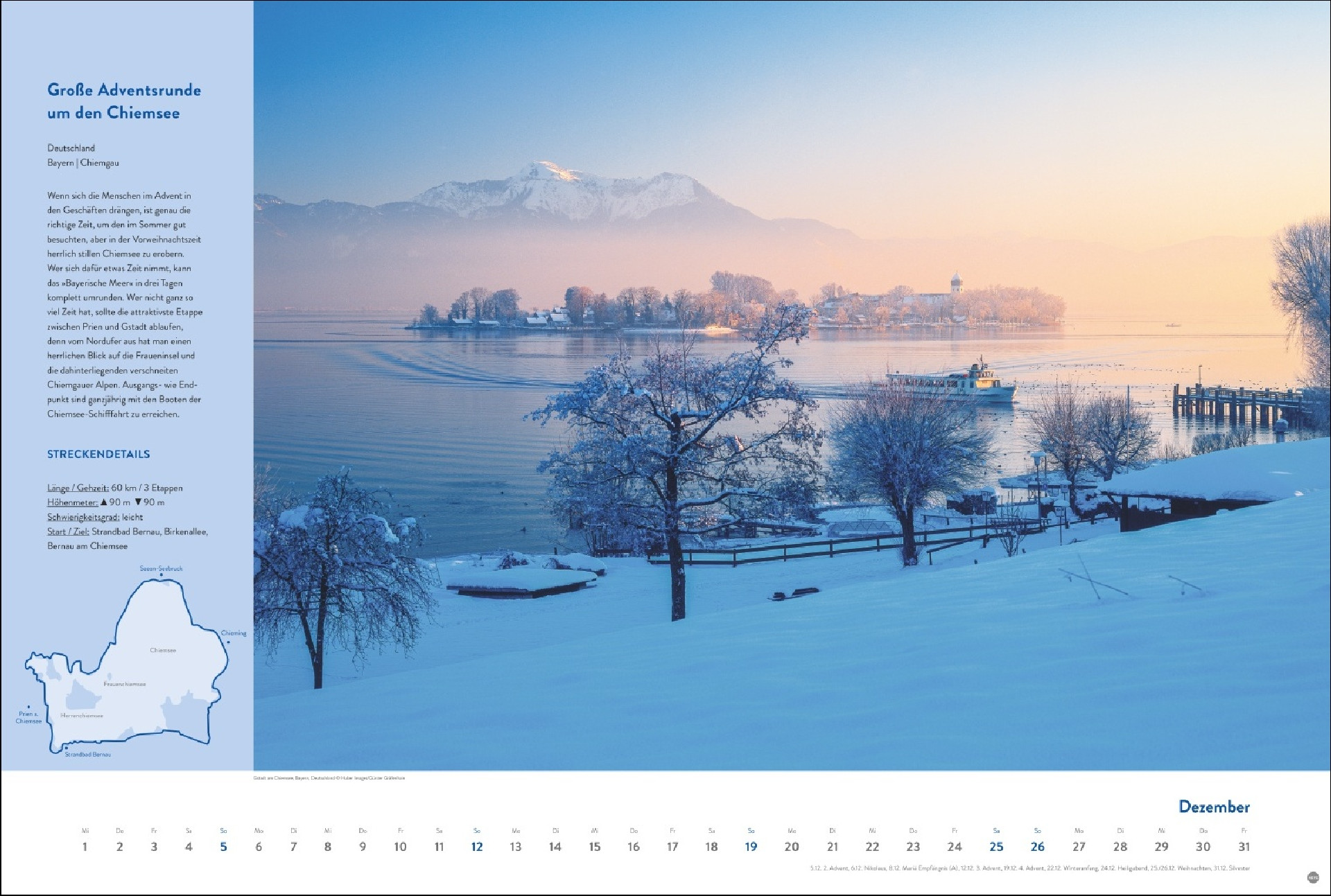 Weitwanderwege Edition Kalender 2027 I Europas schönste Touren