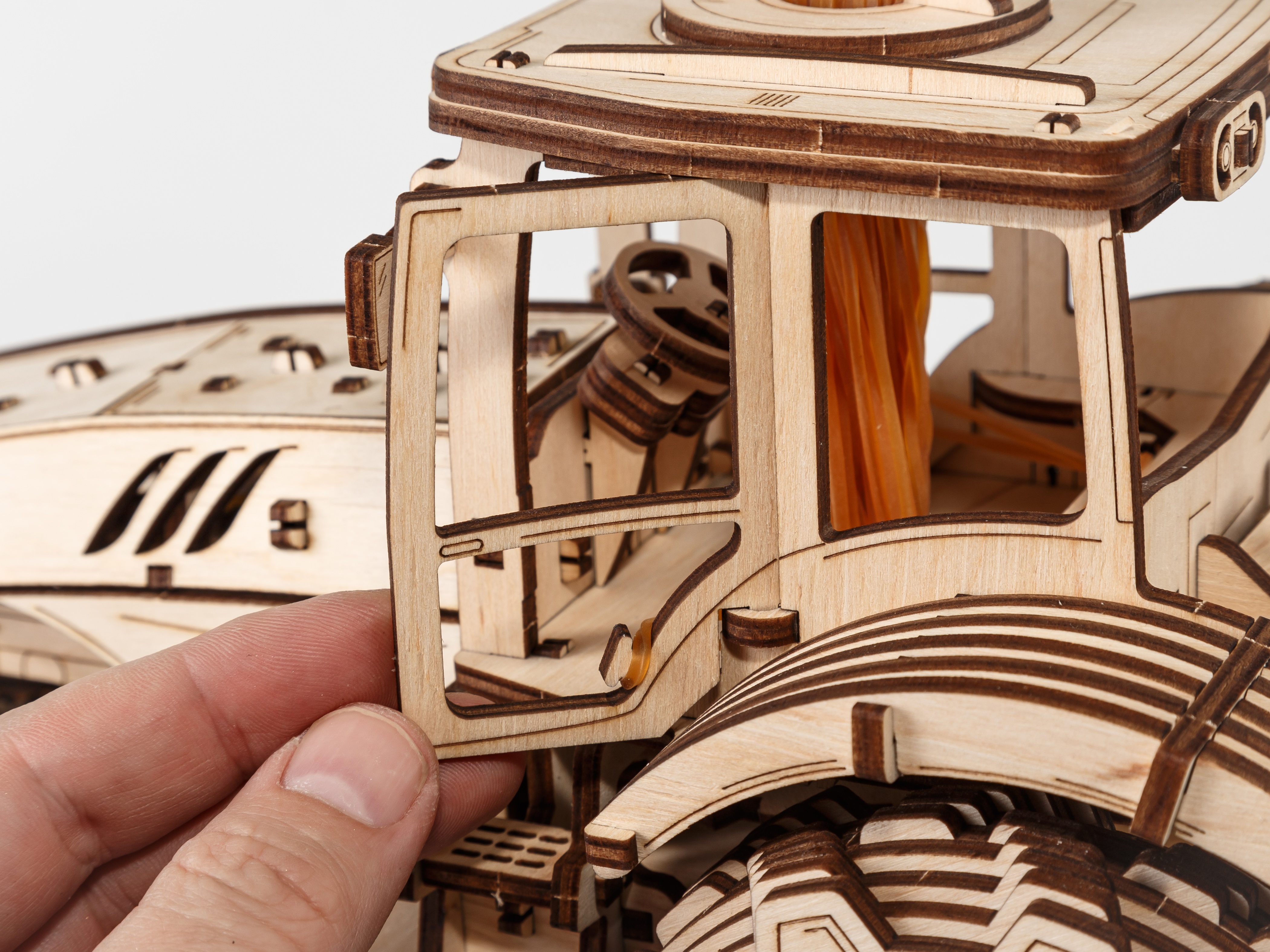 Holzpuzzle - 3D Traktor