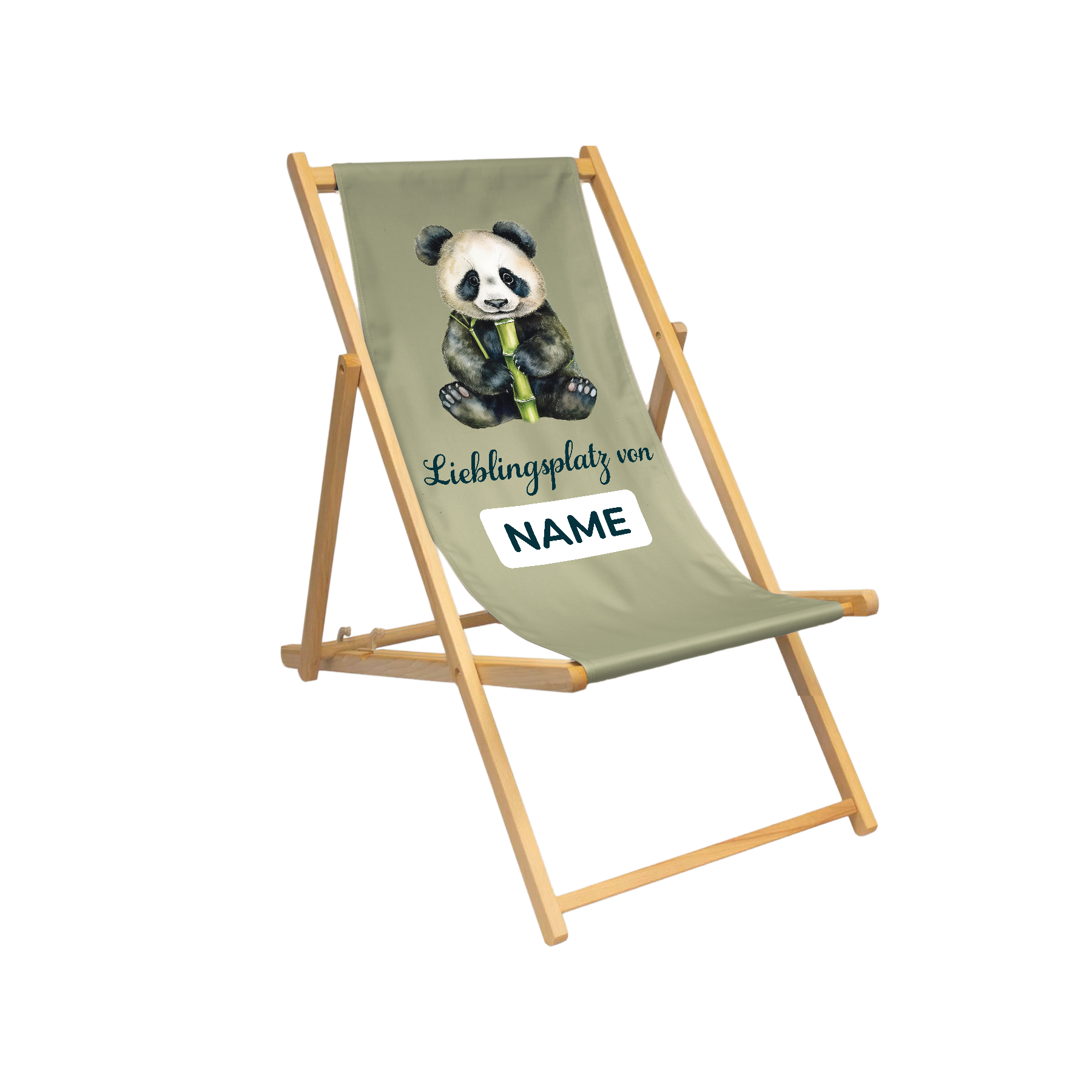 Liegestuhl | personalisierbar - Panda