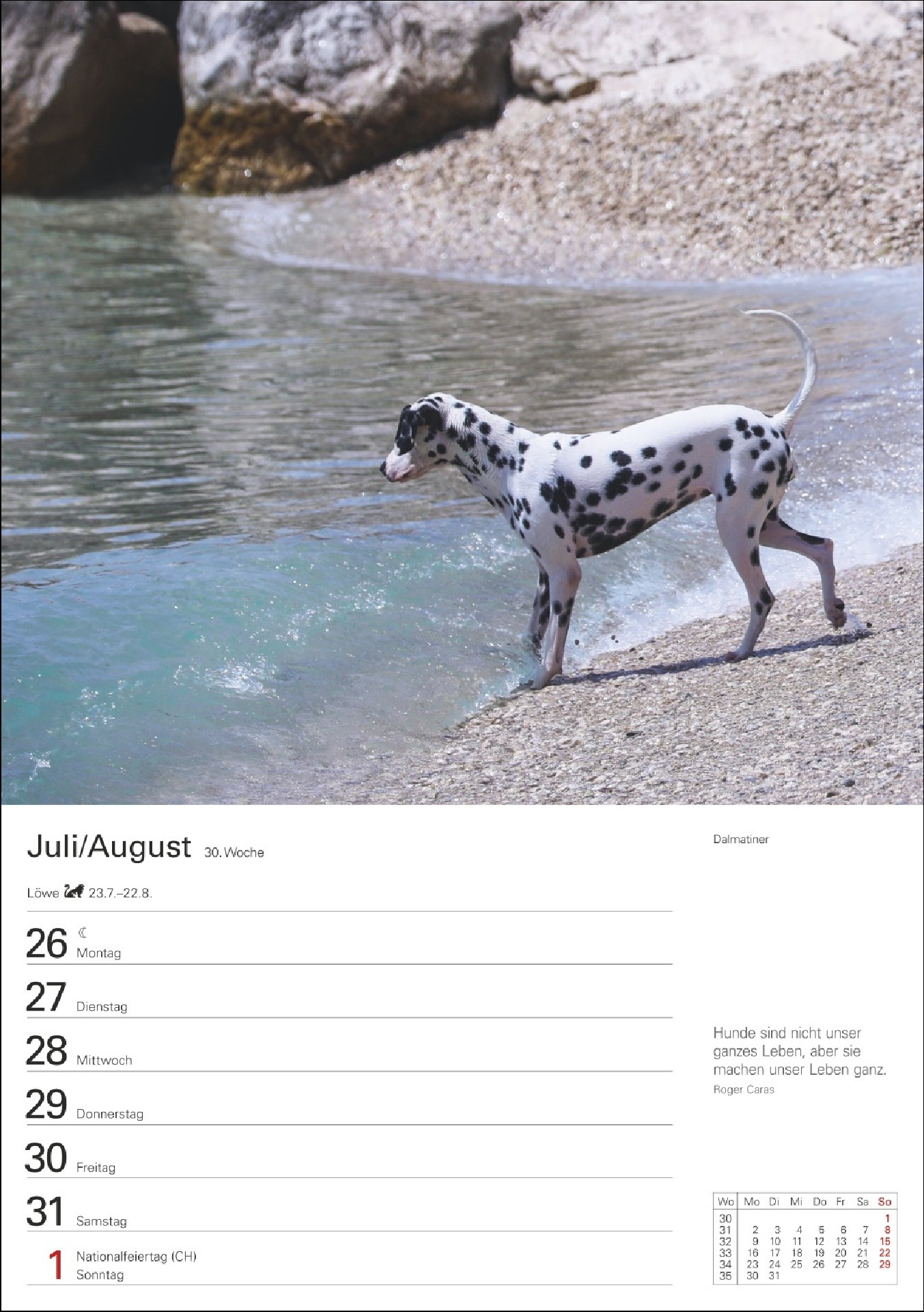 Hunde Wochenkalender 2027