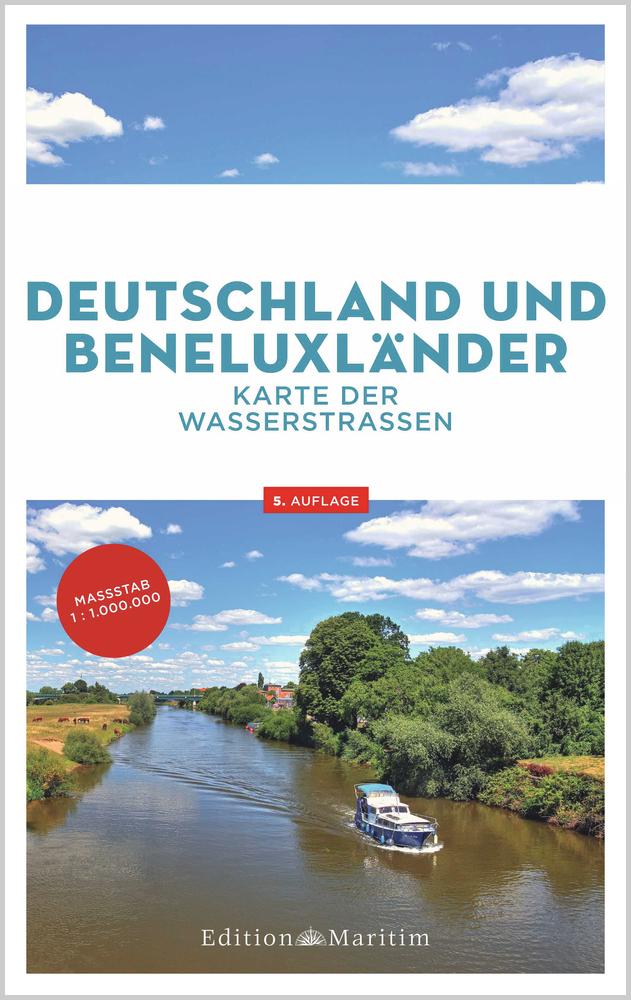 Deutschland und Beneluxländer Karte der Wasserstraßen