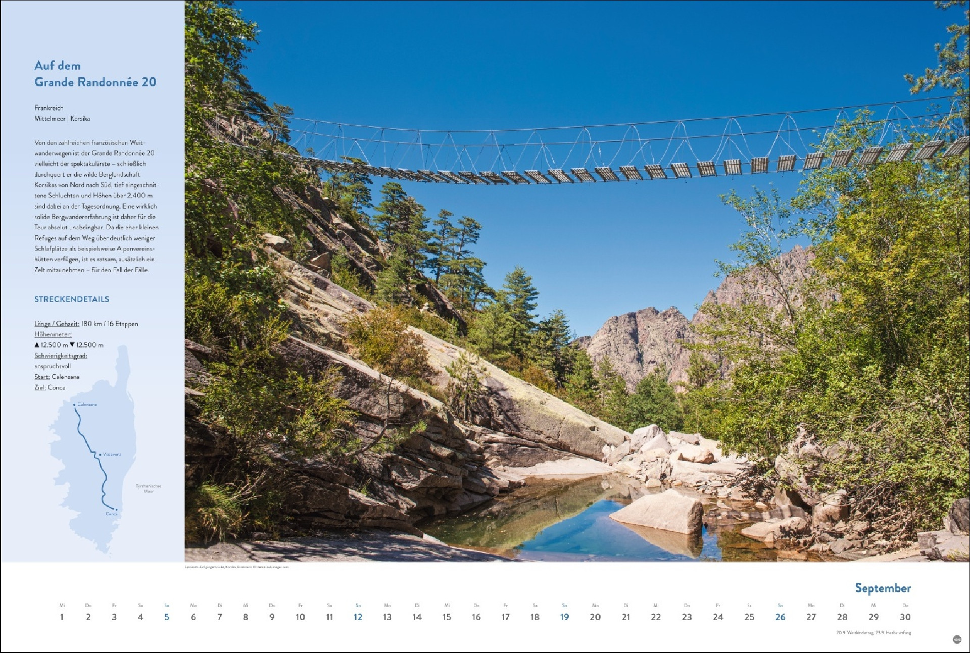 Weitwanderwege Edition Kalender 2027 I Europas schönste Touren